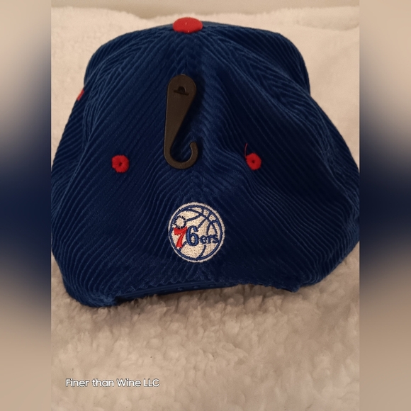 New Men's Philadelphia 76ers Ultra Game blue, black, and red snapback cap. OS - Picture 3 of 6